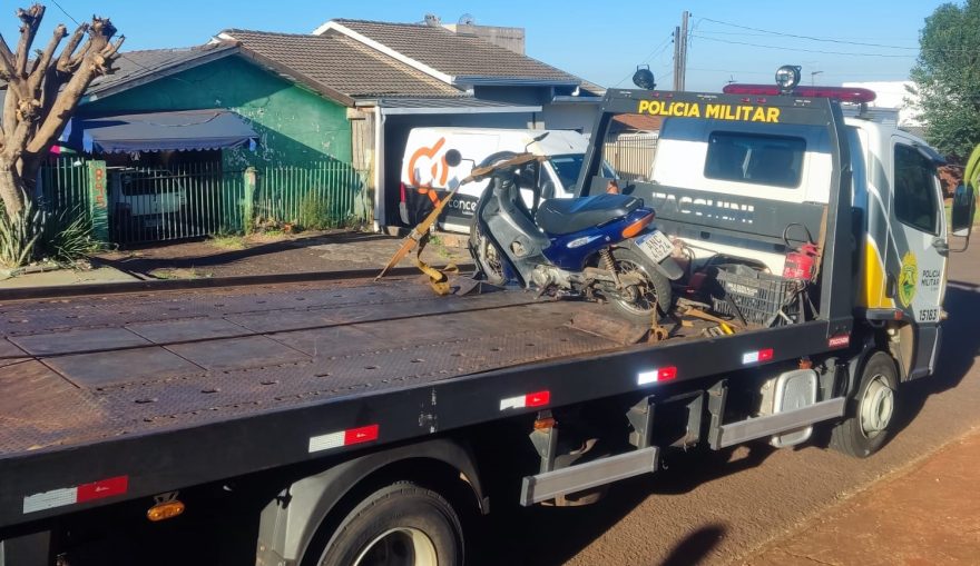 Honda Biz com alerta de furto é recuperada pela Polícia Militar
