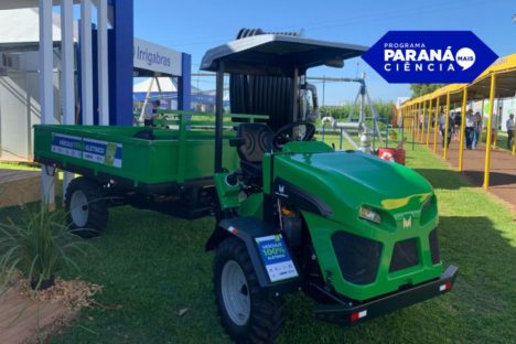 Imagem referente a Trator elétrico desenvolvido na Unioeste promove tecnologia sustentável no campo