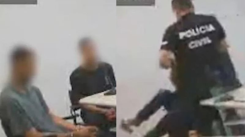 Após descobrir que ficará na cadeia, detento se exalta e destrói sala de audiência