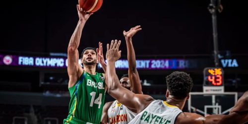 Imagem referente a Brasil perde para Camarões, mas avança no Pré-Olímpico de Basquete