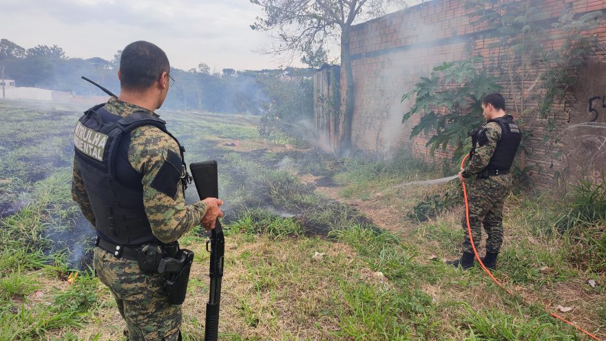 Autor de queimada em perímetro urbano é localizado em flagrante pela Guarda Municipal
