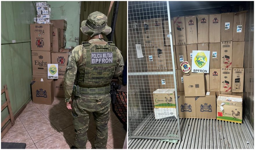 BPFron apreende 2 mil pacotes de cigarros no São Cristóvão