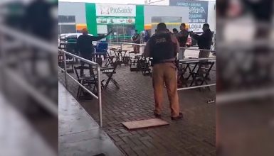 Imagem referente a Morte em confronto com a PM: Vídeo mostra suspeito sendo atingido por disparos de Spark 