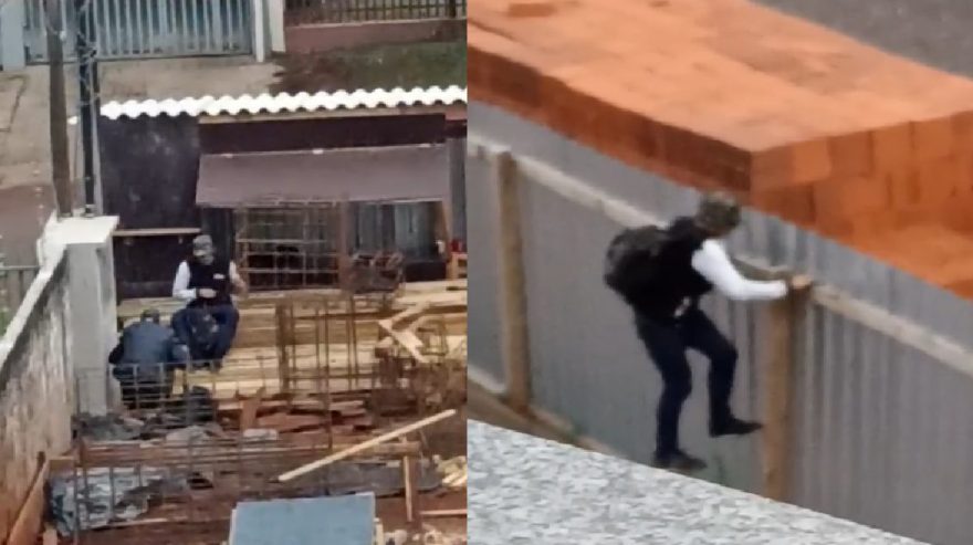 Câmera flagra furto de fios em obra no Coqueiral