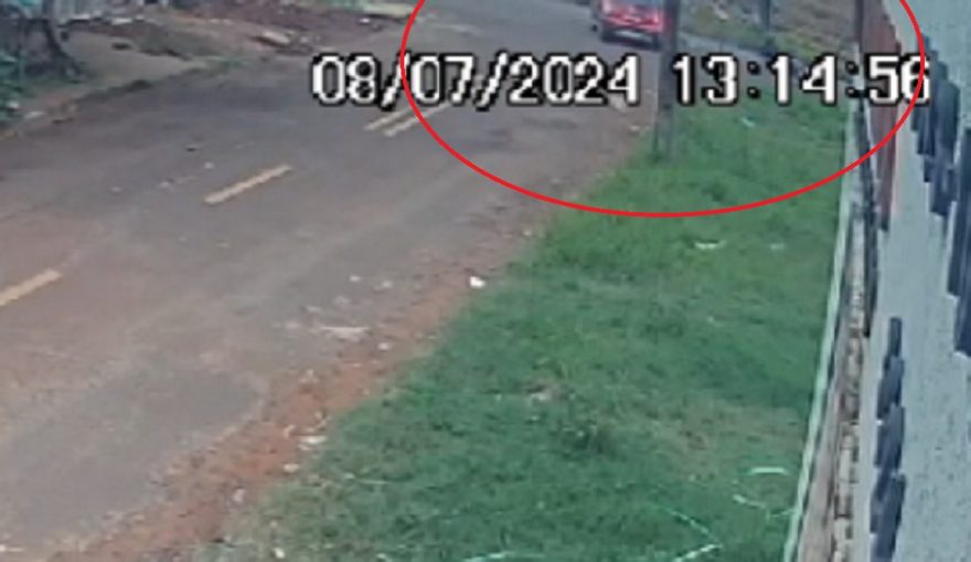 Câmera flagra acidente que deixou motociclista ferido no Florais do Paraná