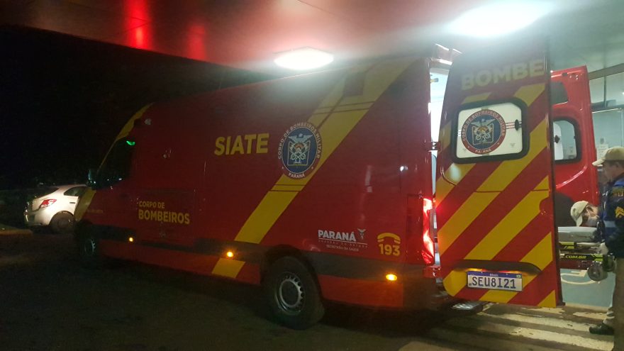 Homem quebra o nariz após cair de bicicleta na Rodovia PR-180