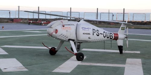 Petrobras testa voo em aeronave sem piloto para transporte de cargas Imagem referente a Petrobras testa voo em aeronave sem piloto para transporte de cargas