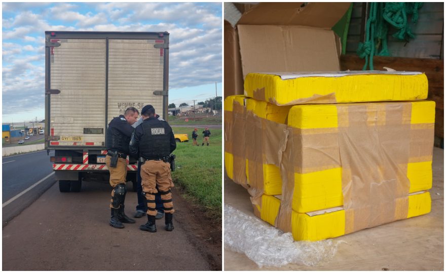 Polícia apreende cocaína em caminhão na PRc-467 e maconha em residência