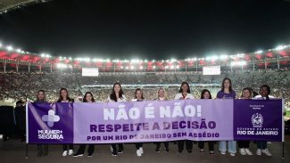 Campanha no Rio traz mais segurança para mulheres nos estádios