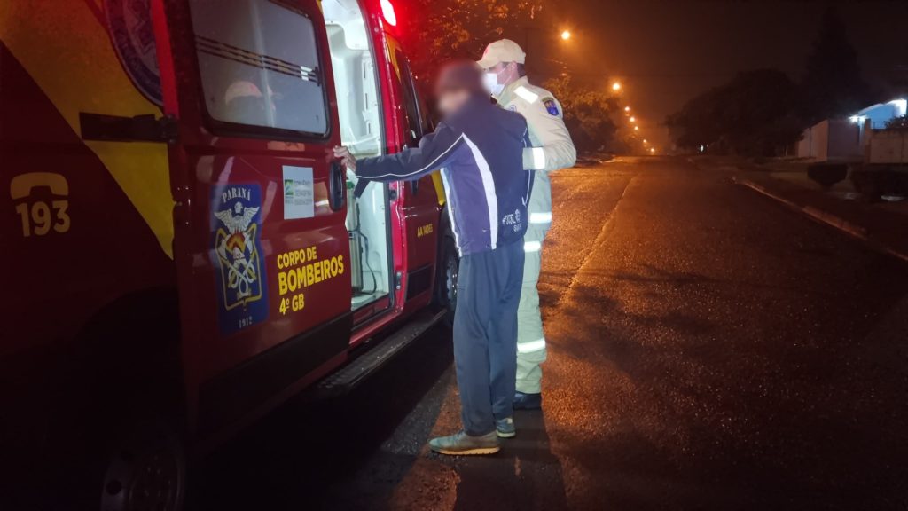 Homem é socorrido pelos Bombeiros após se engasgar com carne no Santa Felicidade