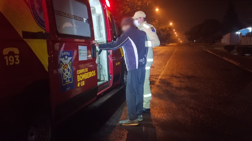 Homem é socorrido pelos Bombeiros após se engasgar com carne no Santa Felicidade