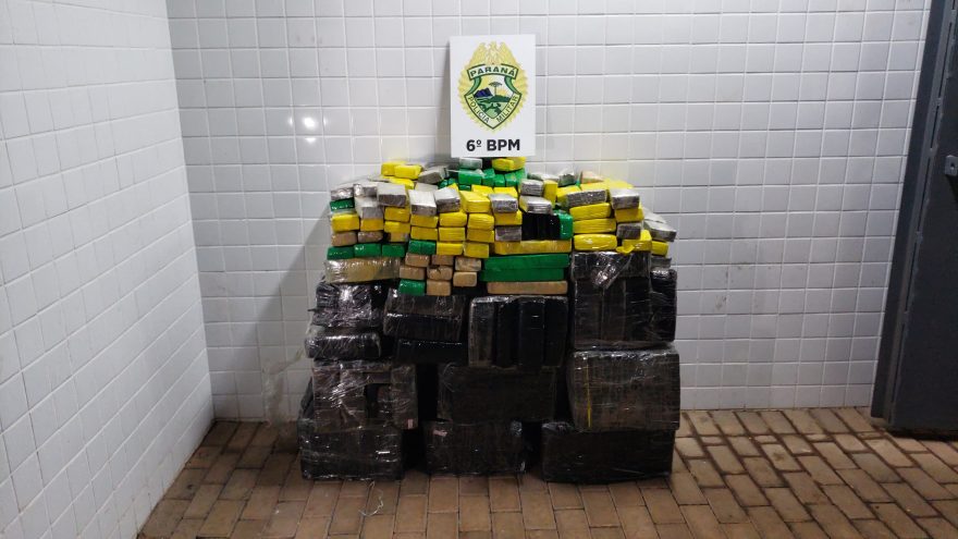 Polícia Militar apreende grande quantidade de drogas na BR277