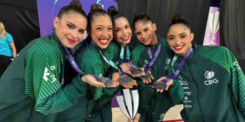 Imagem referente a Ginástica rítmica: Brasil é prata em última competição antes de Paris