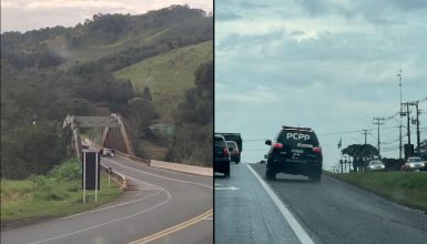 Imagem referente a Vídeo mostra local onde troca de tiros envolvendo viatura falsa da Polícia Civil iniciou