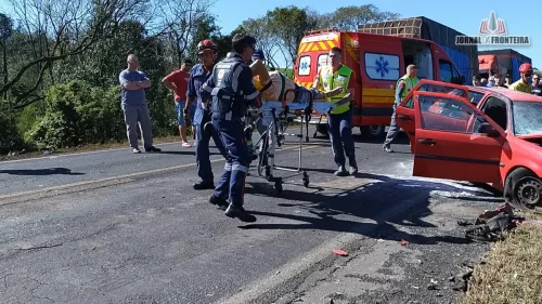 Imagem referente a Mais um grave acidente na BR-163 deixa casal gravemente ferido