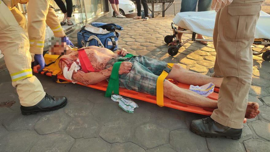Homem é esfaqueado na Avenida Brasil em Cascavel