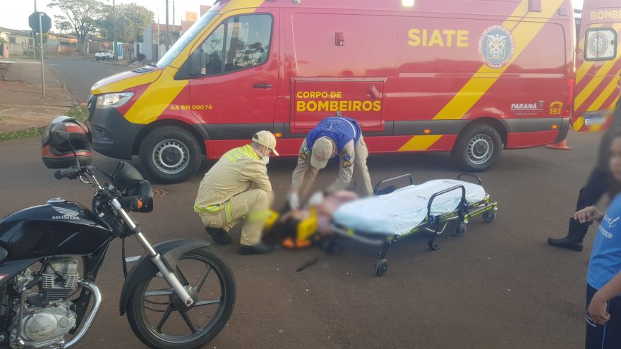 Criança fica ferida em acidente na Rua Watkins Glen