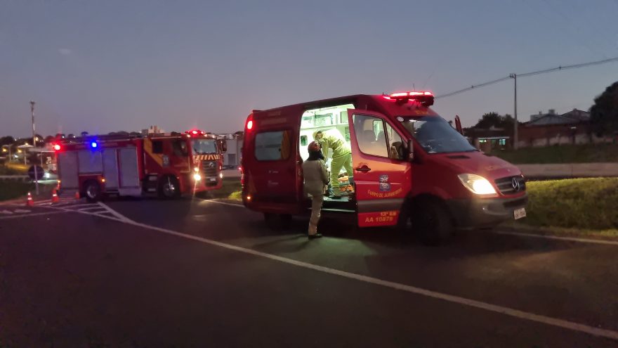 Homem fica ferido em acidente entre bicicleta e moto no Bairro Brasília