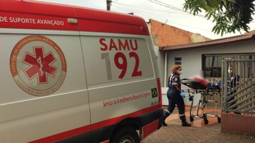 Idosa é socorrida pelo Samu após suspeita de AVC em Cascavel