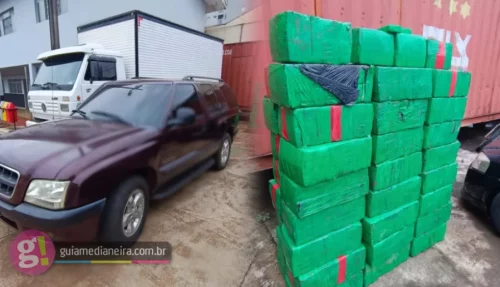 Imagem referente a Polícia Civil apreende mais de 800 kg de maconha em oficina mecânica em Medianeira