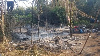 Foco de incêndio é registrado em local onde suspeitos de furto se esconderam no Santa Cruz