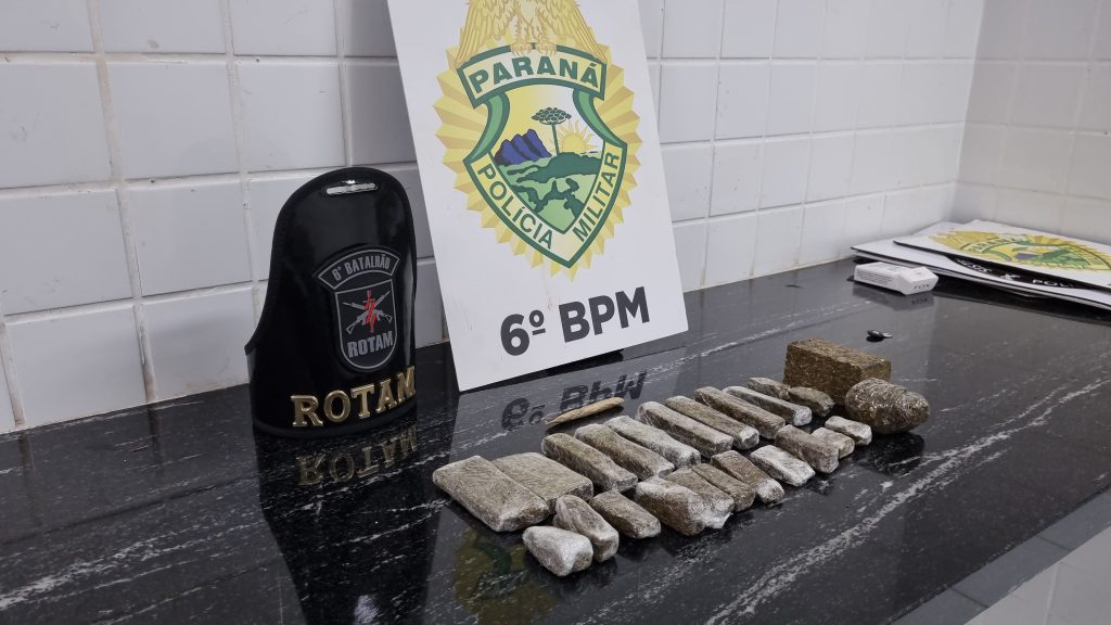 Ação da Rotam apreende adolescente e meio quilo de maconha no Conjunto Riviera