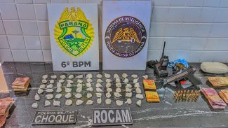 PM apreende drogas, armas, carros e dinheiro durante Operação no Cascavel Velho