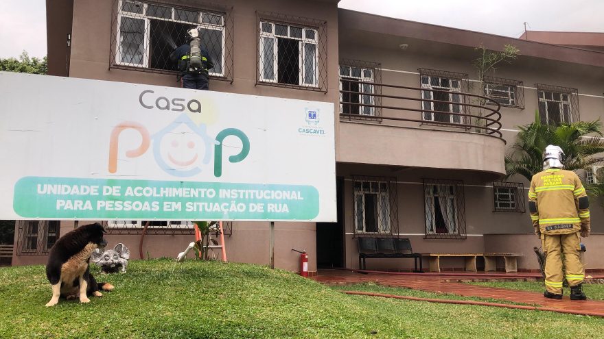Suposto incêndio criminoso é registrado na Casa Pop no Santa Felicidade