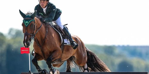 Imagem referente a Stephan Barcha é quinto no concurso de saltos do hipismo em Paris