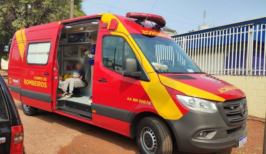 Criança é socorrida pelo Siate com suspeita de fratura no antebraço