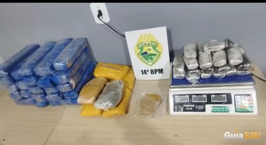 Polícia Militar prende mulher em São Miguel do Iguaçu com mais de 20 quilos de drogas