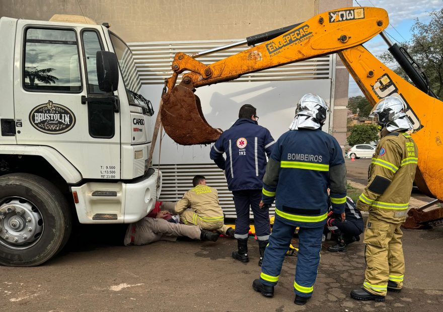 Tragédia em Laranjeiras do Sul: Homem morre ao ser prensado contra parede por caminhão desgovernado