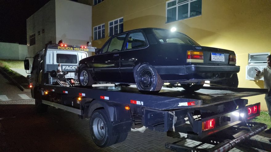 Chevette com indicativo de furto é recuperado pela ROMU