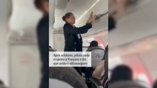 Ouça pedido de piloto da VoePass aos passageiros em voo com destino à Cascavel