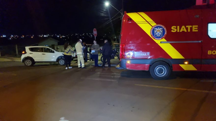 Motociclista é socorrido pelo Siate após acidente de trânsito no bairro Brasília
