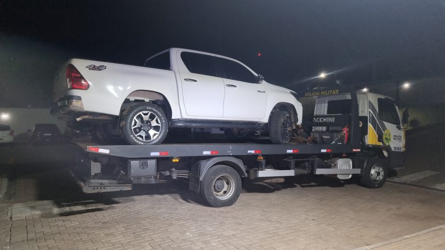 PM localiza em Cascavel Hilux furtada em Minas Gerais