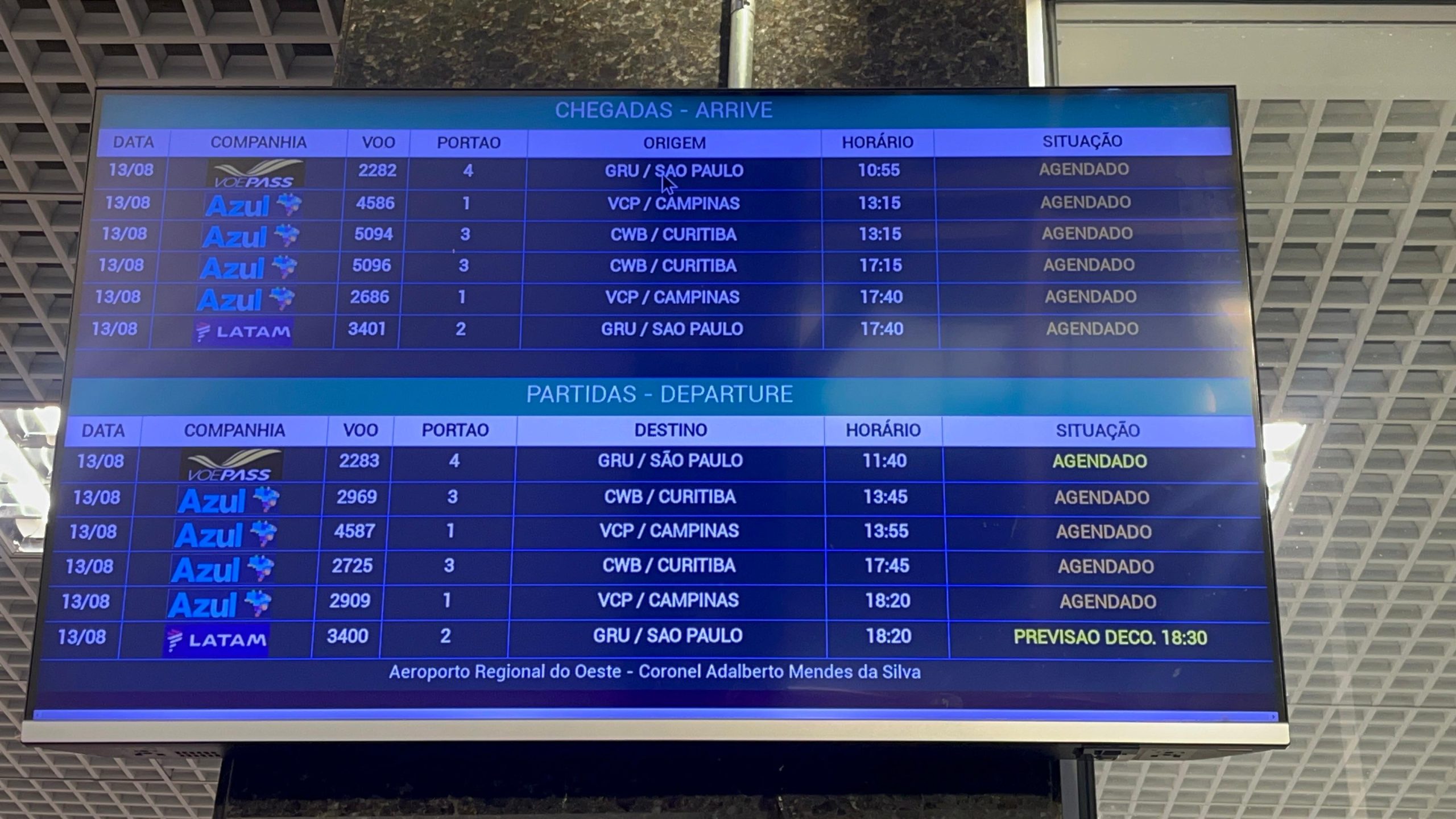 Corpos das vítimas do voo 2283 ainda não chegaram em Cascavel