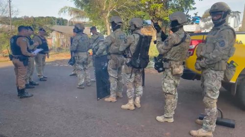 PM dá detalhes sobre ocorrência de homem armado com faca que mobilizou BOPE em Diamante do Oeste