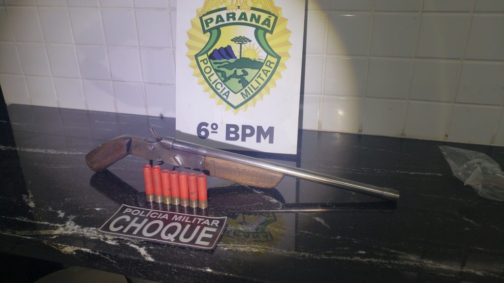 Espingarda é apreendida após denúncias de disparos em via pública no Bairro São Cristóvão