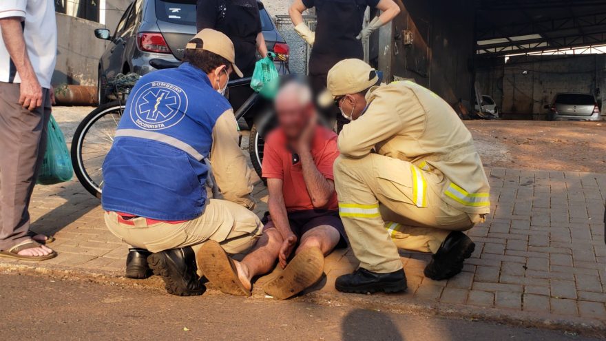 Idoso de 74 anos sofre acidente de bicicleta em Cascavel