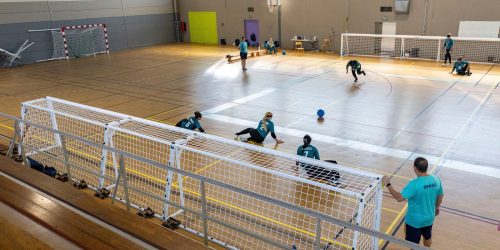 Imagem referente a Seleções feminina e masculina de goalball fazem 1º treino em Paris