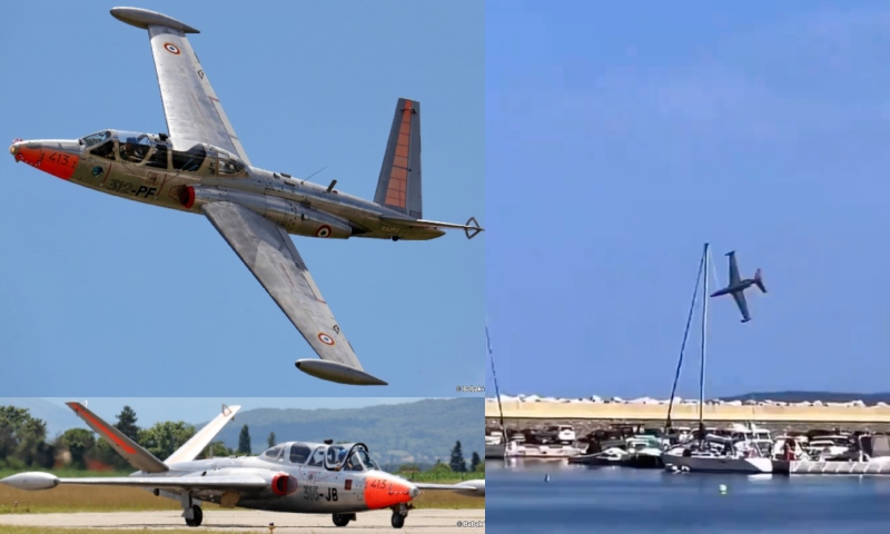 Jato cai no mar durante apresentação aérea e mata piloto