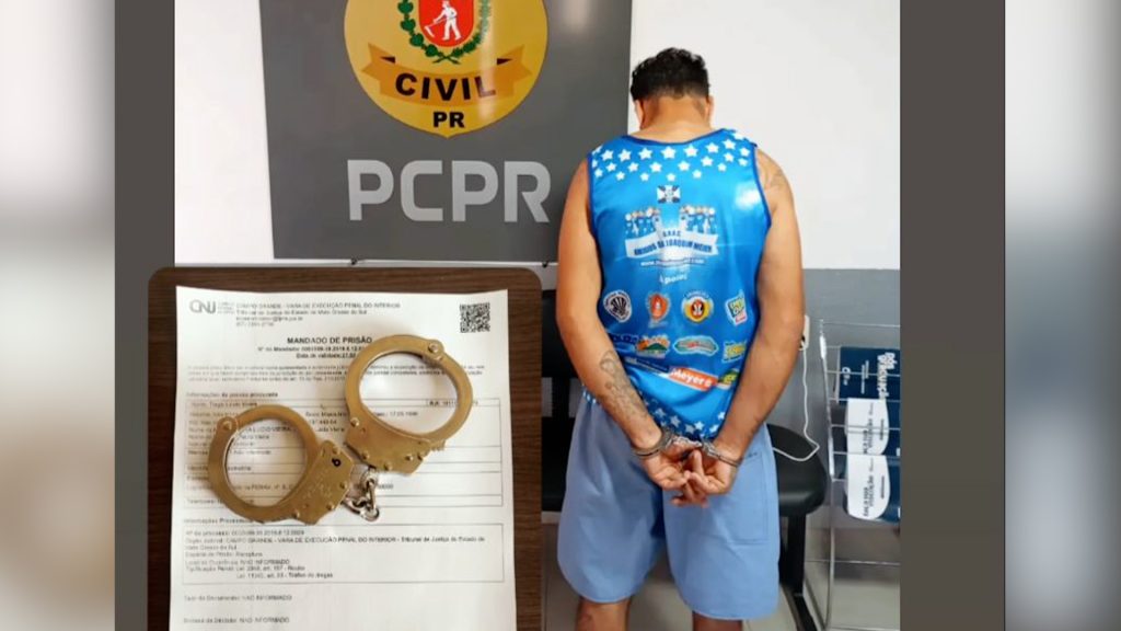 Polícias Civil e Militar prendem assaltante foragido em Quedas do Iguaçu
