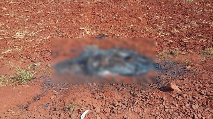 Corpo totalmente carbonizado é encontrado em área rural da região