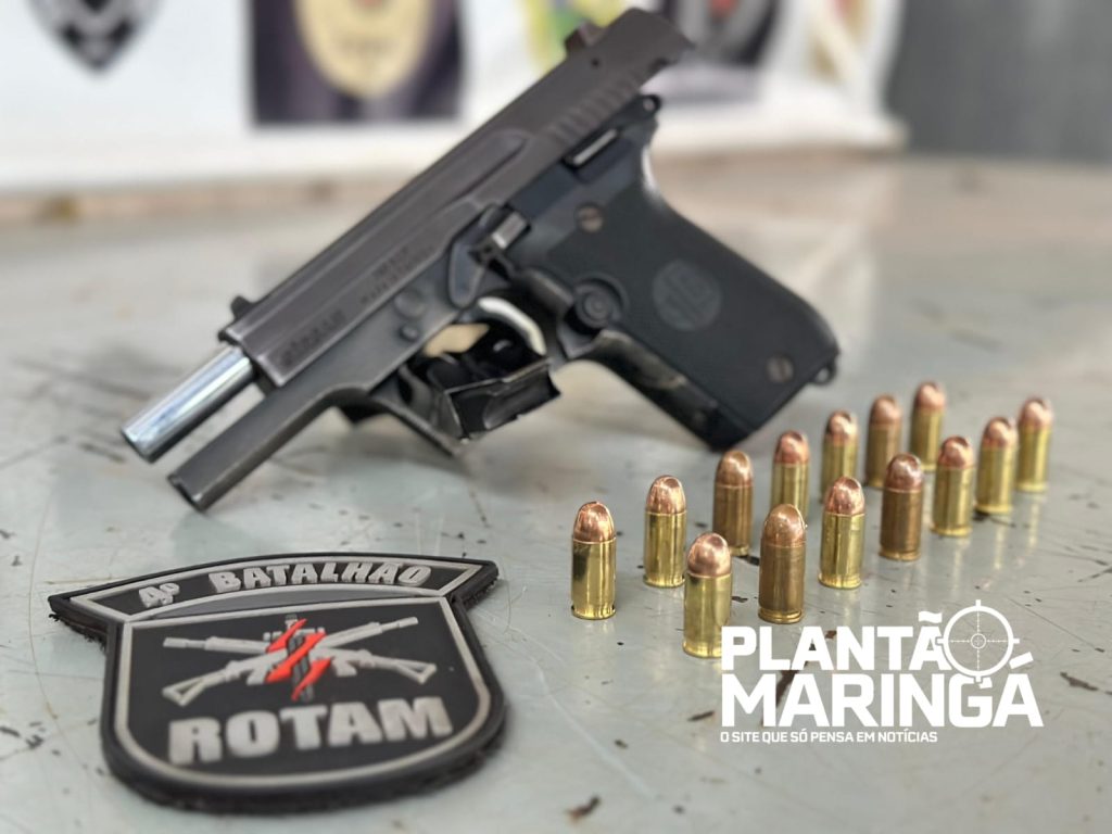 Irmãos são detidos com armas durante abordagem em Maringá