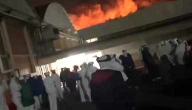 Imagem referente a URGENTE: Incêndio de grandes proporções atinge indústria da Copacol em Cafelândia