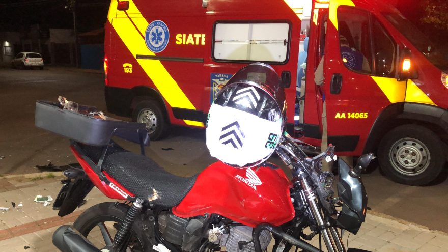 Siate socorre motociclista ferido após acidente no Parque Verde