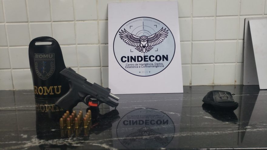 Jovem é detido em posse de pistola calibre 380 no bairro Floresta