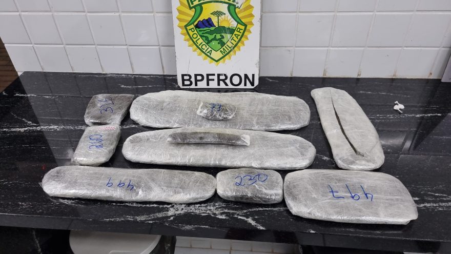 Carona é preso pelo BPFron com 4 kg de haxixe na BR-277 em Santa Tereza do Oeste
