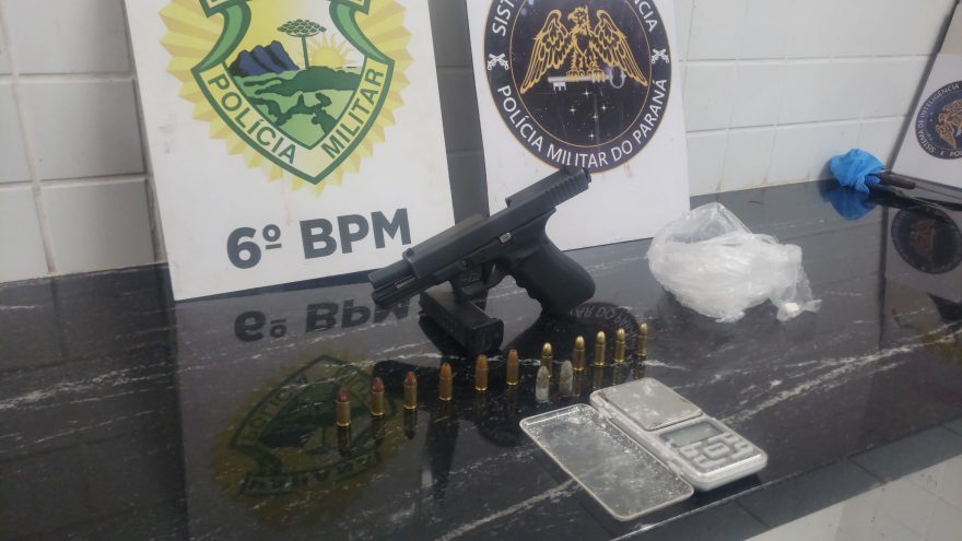 Homem é preso com cocaína, Glock, munições e balança no Cancelli